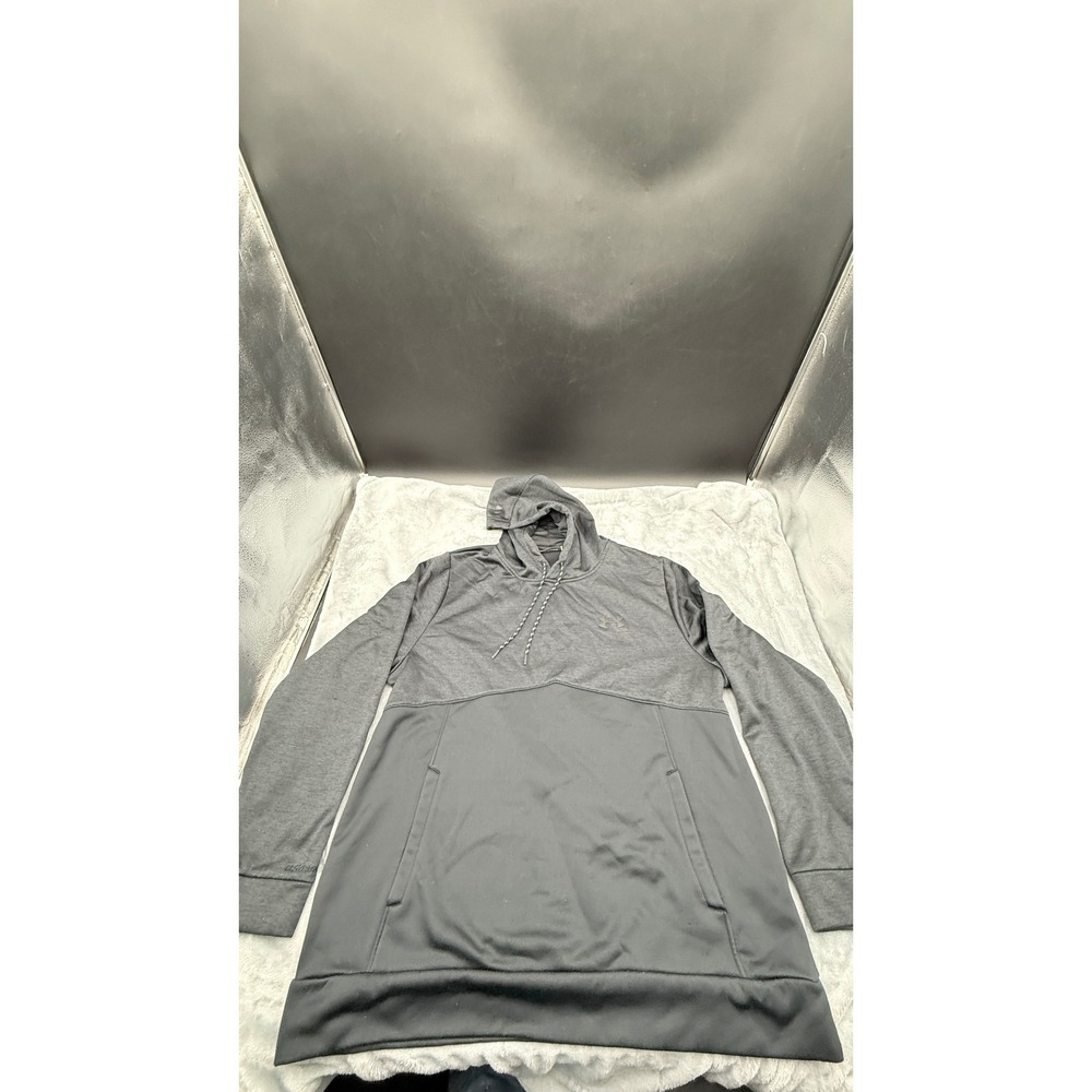 Under Armour Storm Hoodie Mens XL Grey Black Loose Fit Pullover Sweatshirt
